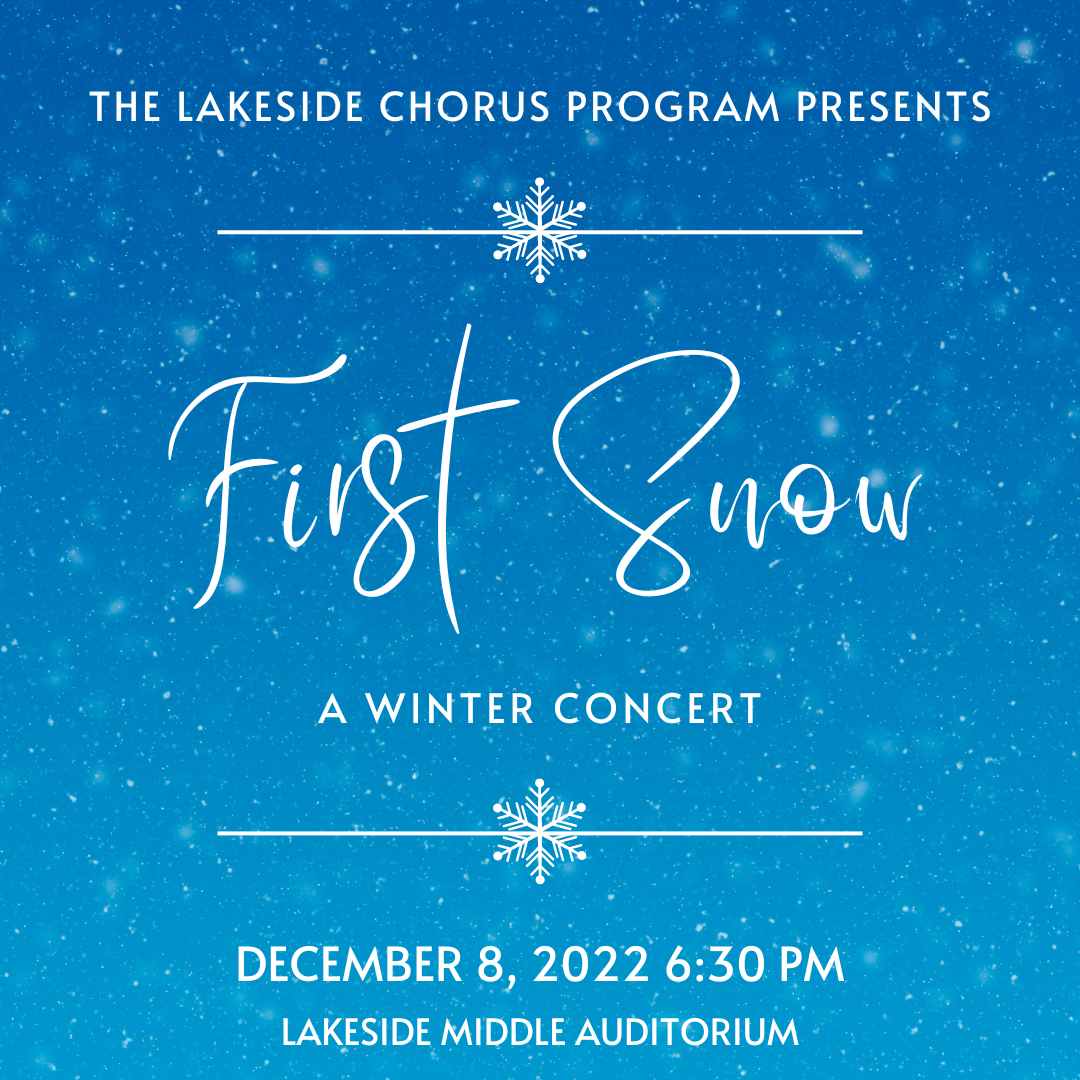 Lakeside Chorus Program First Snow Performance